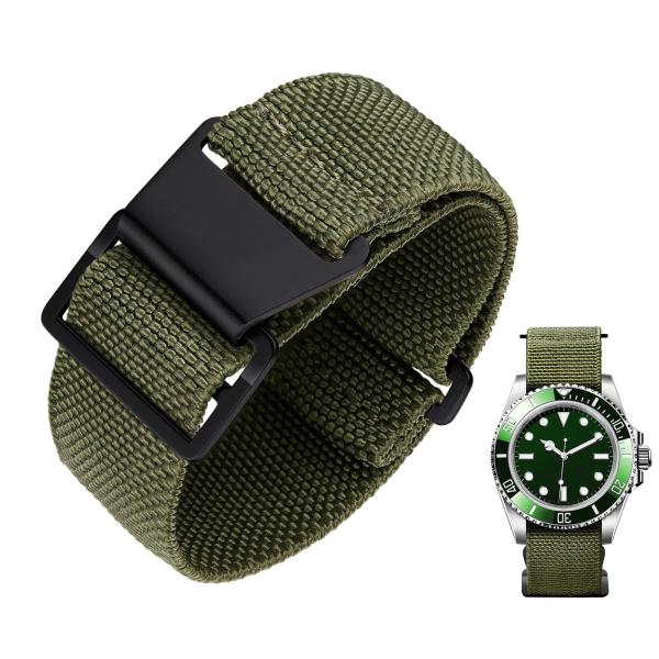 BINLUN Elastic Nylon Watch Band 18mm 20mm 22mm Mar...