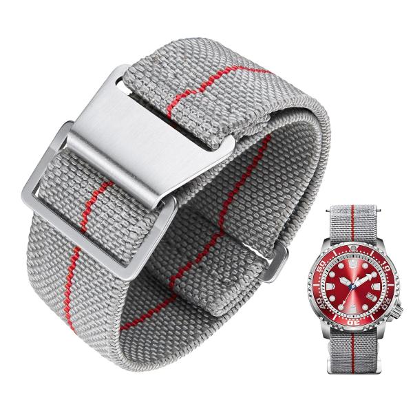 BINLUN Elastic Nylon Watch Band 18mm 20mm 22mm Mar...