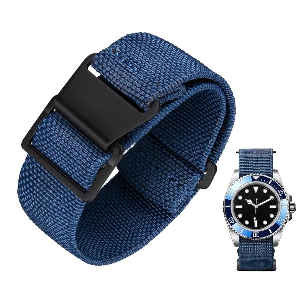 BINLUN Elastic Nylon Watch Band 18mm 20mm 22mm Mar...