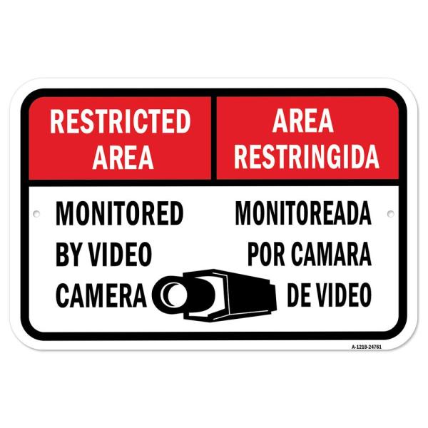 Restricted Area Monitored by Camera - Area Restrin...