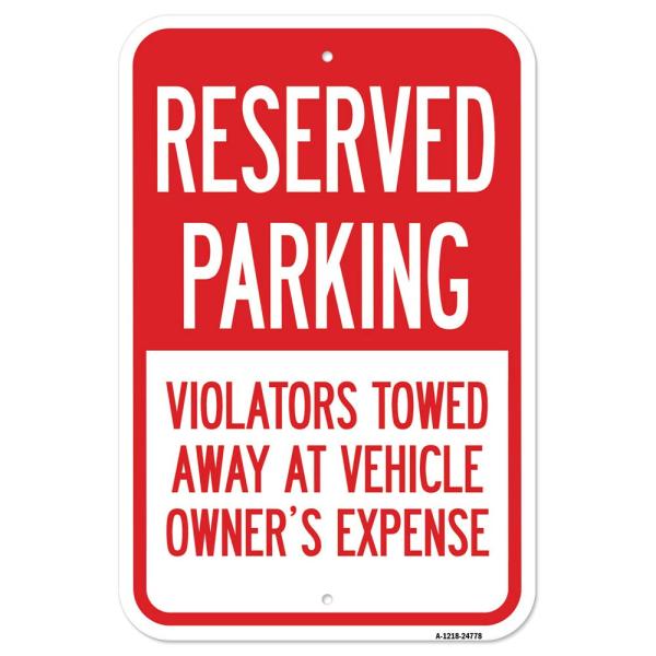 Reserved Parking Violators Towed Away at Vehicle -...