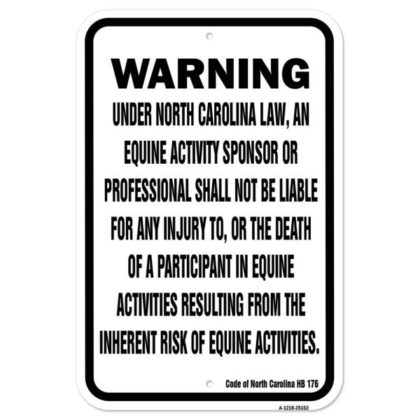 North Carolina Equine | 12" X 18" Heavy-Gauge Alum...