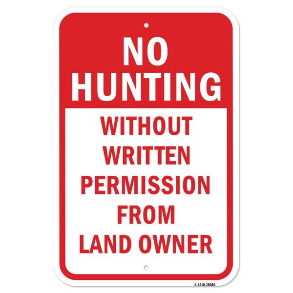 No Hunting Without Written Permission from Landown...