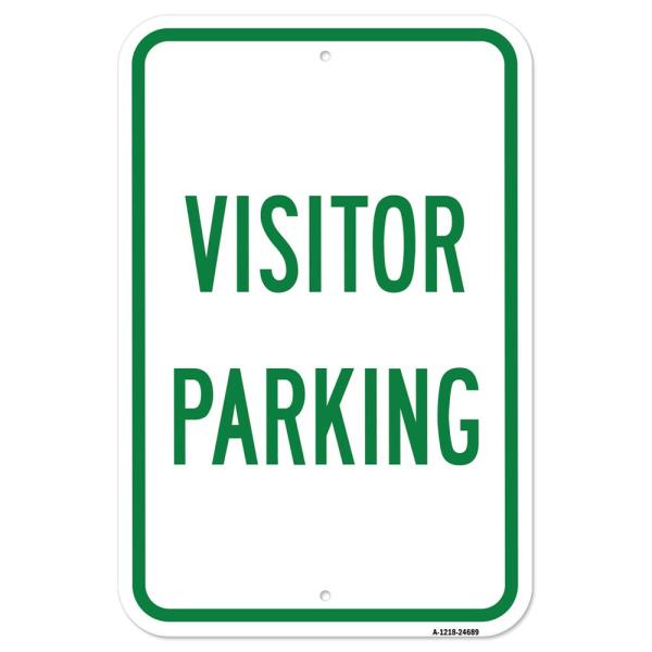 Visitor Parking | 12" X 18" Heavy-Gauge Aluminum R...