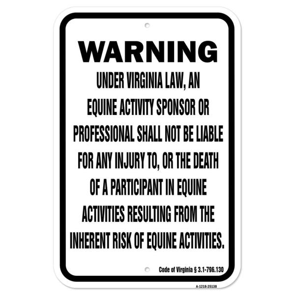 Virginia Equine | 12" X 18" Heavy-Gauge Aluminum R...