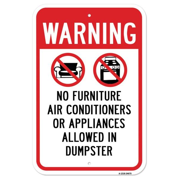 Warning No Furniture Air Conditioners Or Appliance...