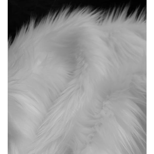 Bianna Snow White Faux Fur Fabric, by The Yard, Am...
