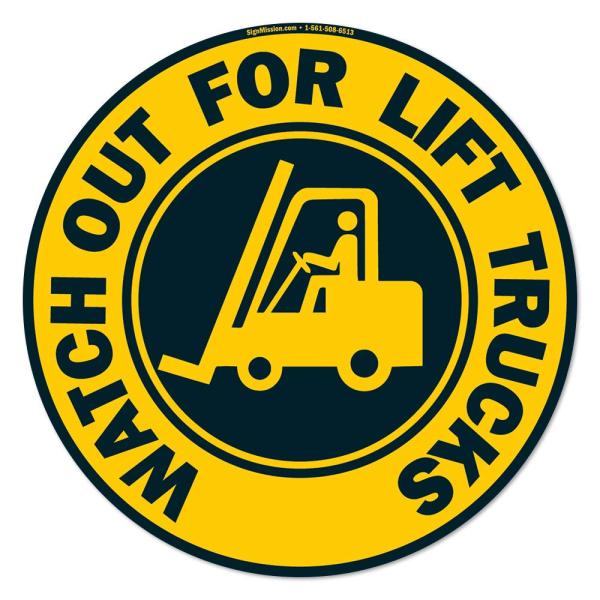 Watch Out for Lift Trucks 2 Non-Slip Floor Marker ...