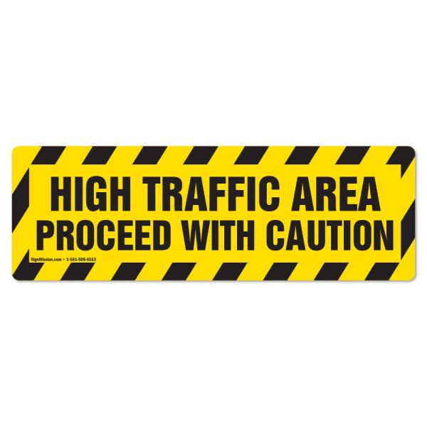 High Traffic Area Non-Slip Floor Marker | 3 Pack o...