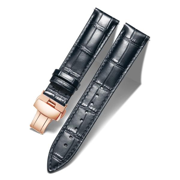 BINLUN Leather Watch Strap, Quick Release Genuine ...