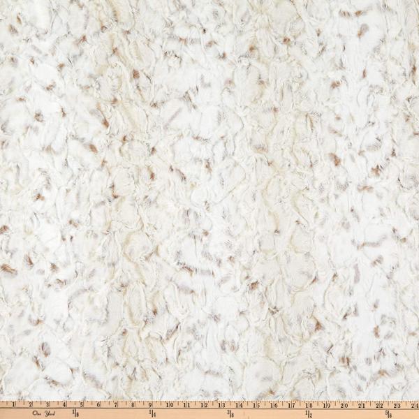 Shannon Minky Luxe Cuddle Snowy Owl Natural, Fabri...