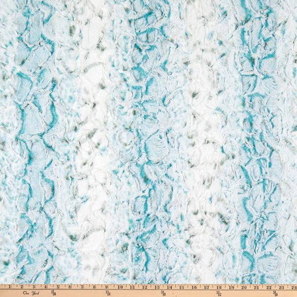 Shannon Minky Luxe Cuddle Snowy Owl Mallard, Fabri...