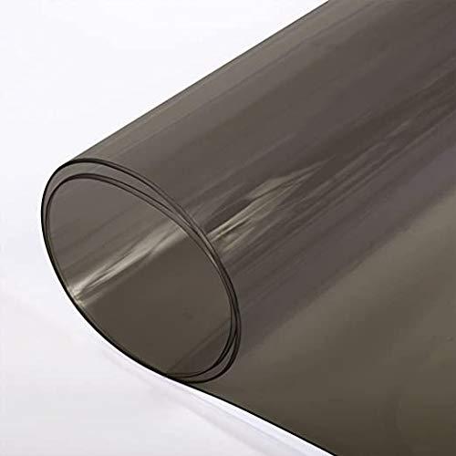 Smoke Tinted Clear Black Vinyl Fabric - 10-Gauge P...