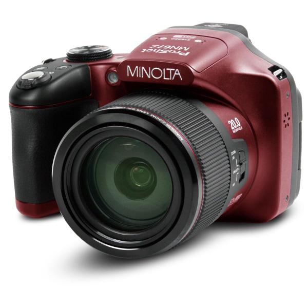 Minolta Pro Shot 20メガピクセルHDデジタルカメラ67倍光学ズーム、フル1080p...