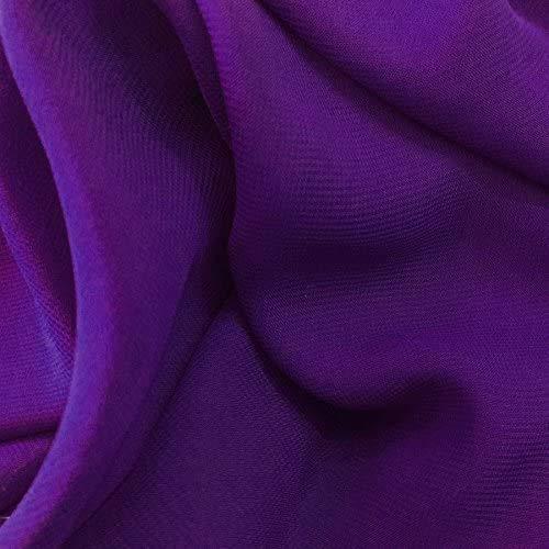 Valentina Textile Inc Solid Chiffon Fabric Polyest...