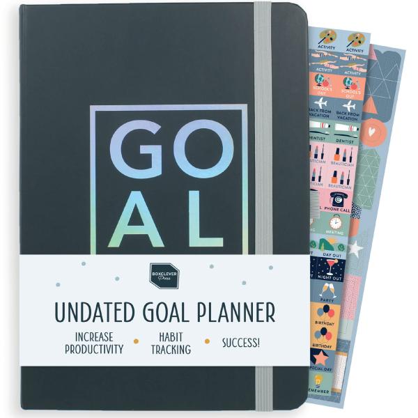 Boxclever Press Goal Planner. 12 Month Undated Pla...