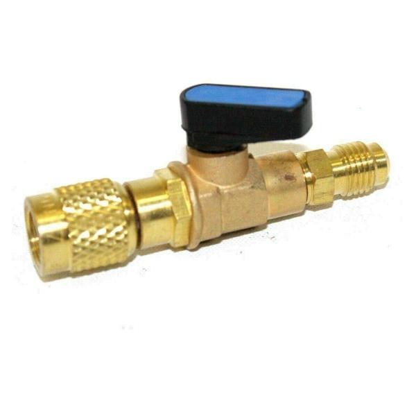 HVAC A/C Straight SHUT-OFF Ball Valve Adapter For ...