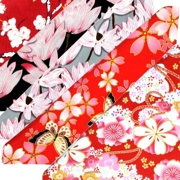 5PCS Cotton Craft Fabric Bundle Squares Patchwork,...