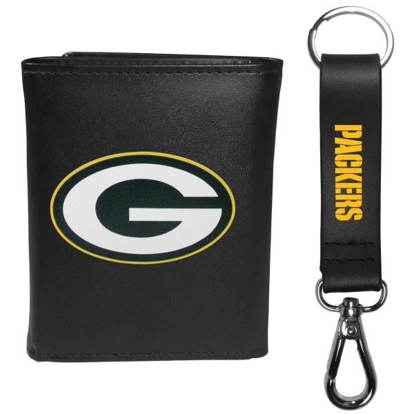 Siskiyou Sports NFL グリーンベイパッカーズ メンズ 三つ折り財布 ＆ ストラップ...