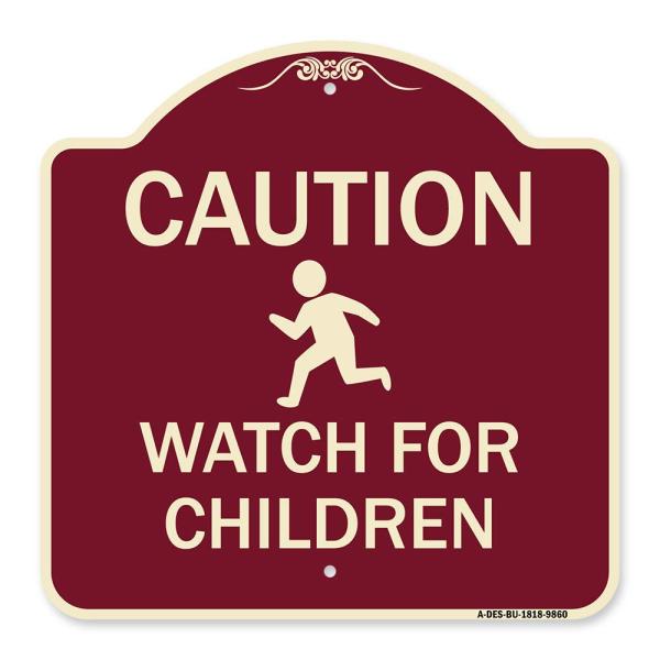 SignMission Designer Series Sign - Caution Watch f...