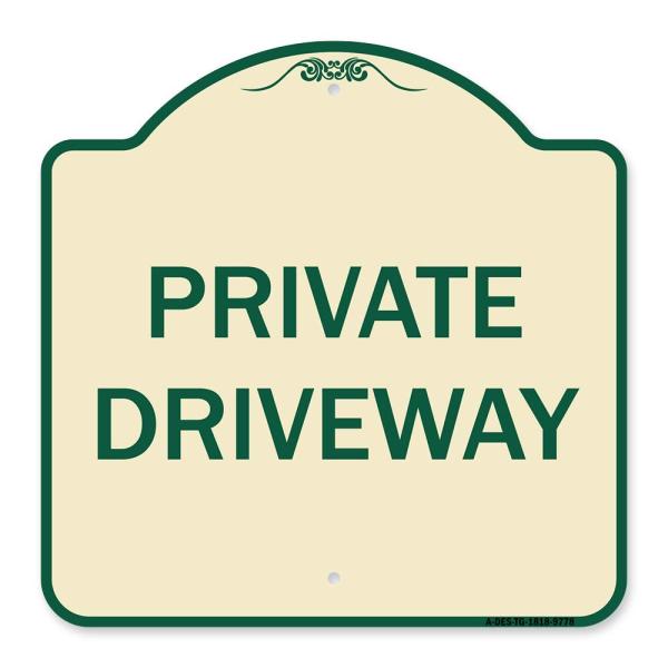 SignMission Designer Series Sign - Private Drivewa...