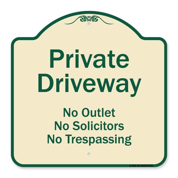 SignMission Designer Series Sign - Private Drivewa...
