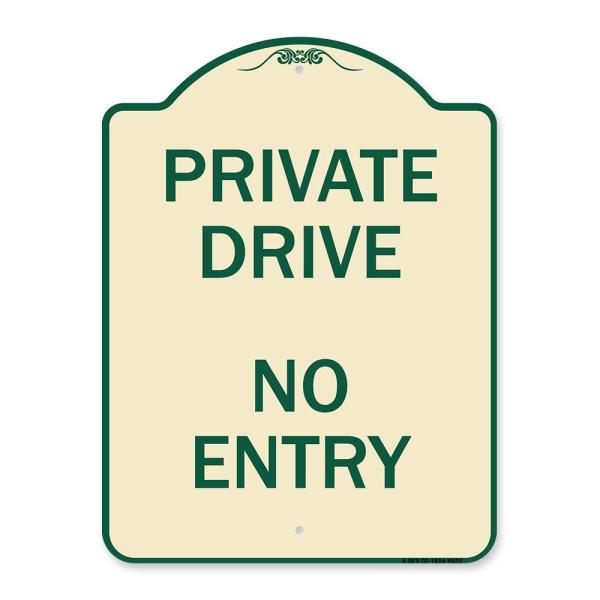 SignMission Designer Series Sign - Private Drive N...