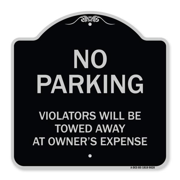 SignMission Designer Series Sign - No Parking Viol...