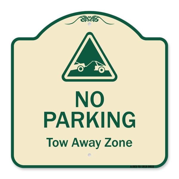 SignMission Designer Series Sign - No Parking, Tow...