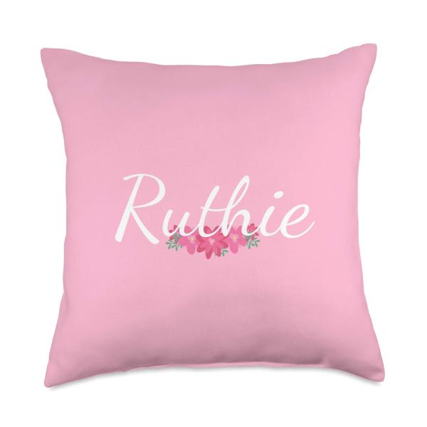 Custom Ruthie Gift Personalized Name Flowers Flora...