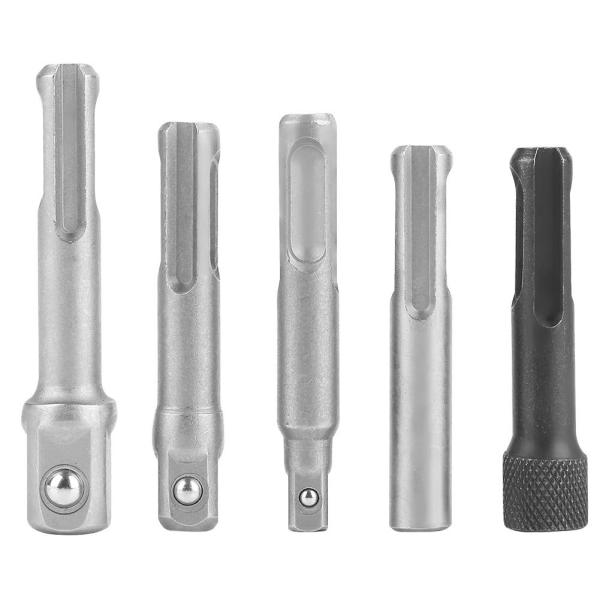 5 Pcs Socket Wrench Adapter Set, SDS Chuck Adapter...
