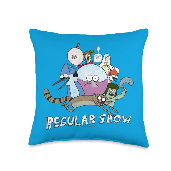 Regular Show Surrounding Benson Throw Pillow