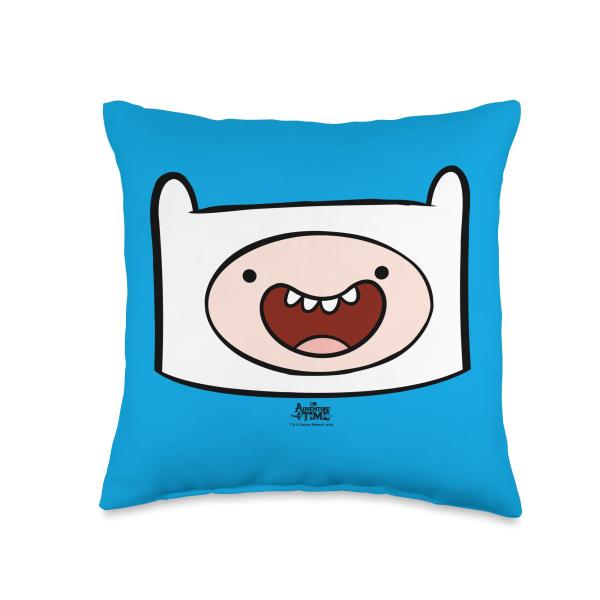 Adventure Time Finn Head Throw Pillow