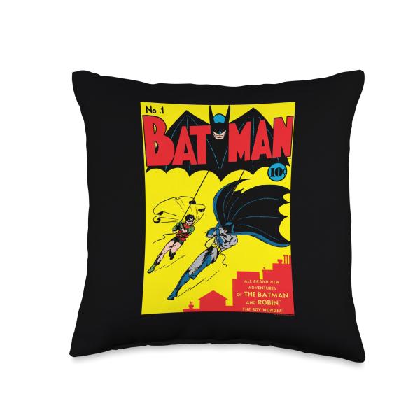 Batman First Cover Throw Pillow