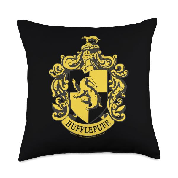 Harry Potter Hufflepuff Simple Crest Throw Pillow
