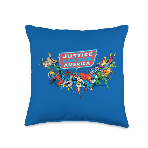 Justice League Come Throw Pillow, 16x16
