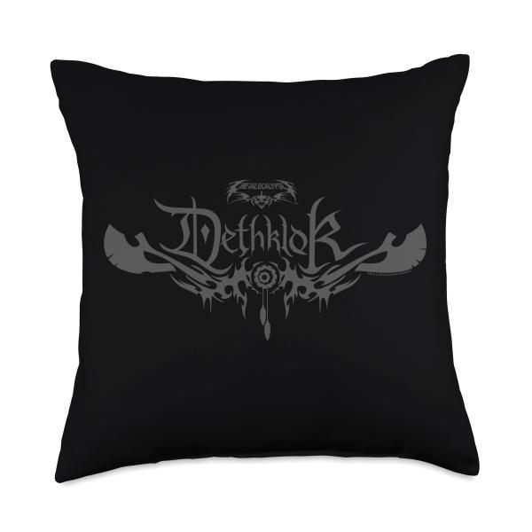 Metalocalypse Dethklok Logo Throw Pillow, 18x18