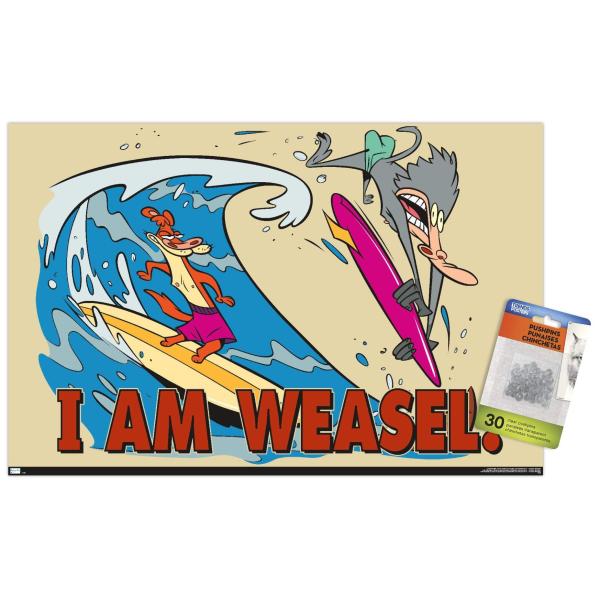 Trends International I Am Weasel - Surf Wall Poste...