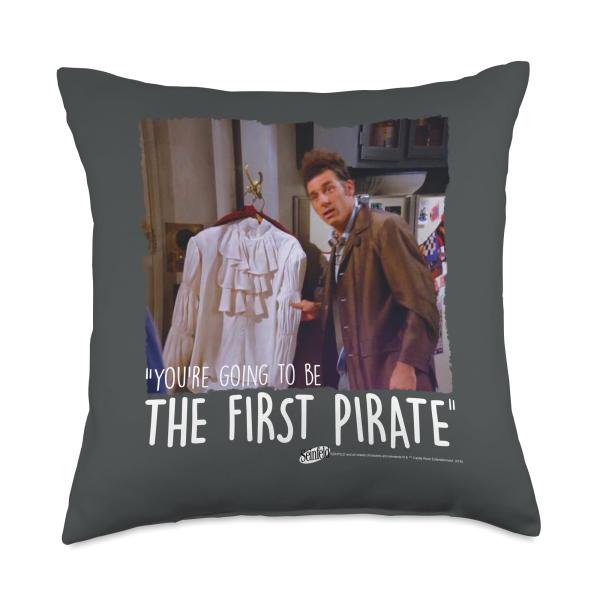 Seinfeld The First Pirate Throw Pillow