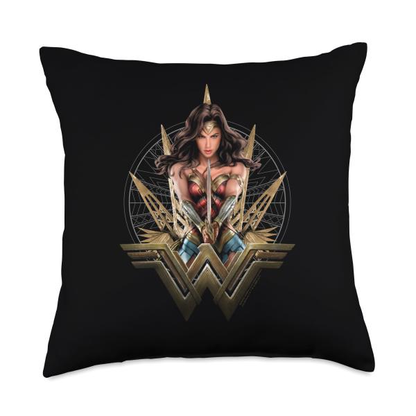 Wonder Woman Movie Wonder Blades Throw Pillow
