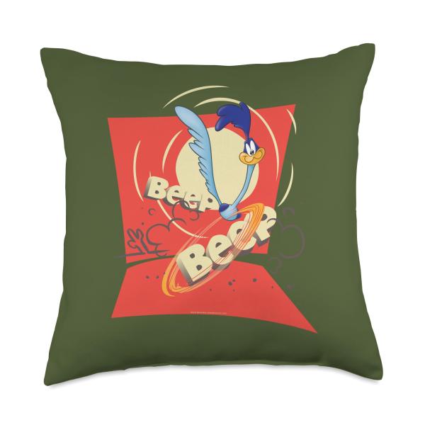 Looney Tunes Roadrunner Beep Beep Throw Pillow