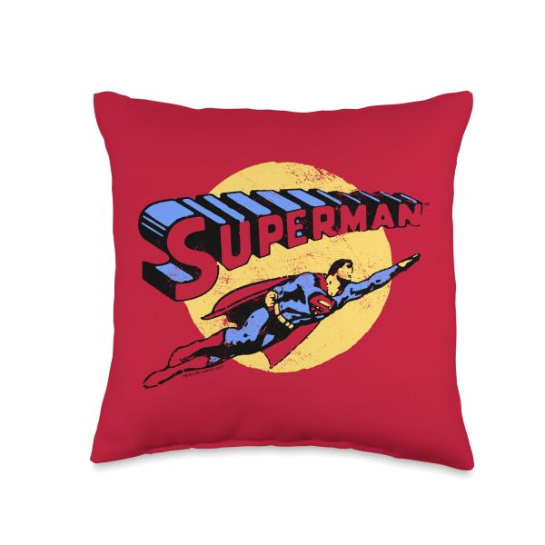 Superman Fly by Throw Pillow, 16x16