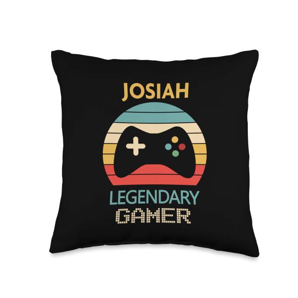 Josiah Name Gift Gamer Decor Boys Bedroom Accessor...