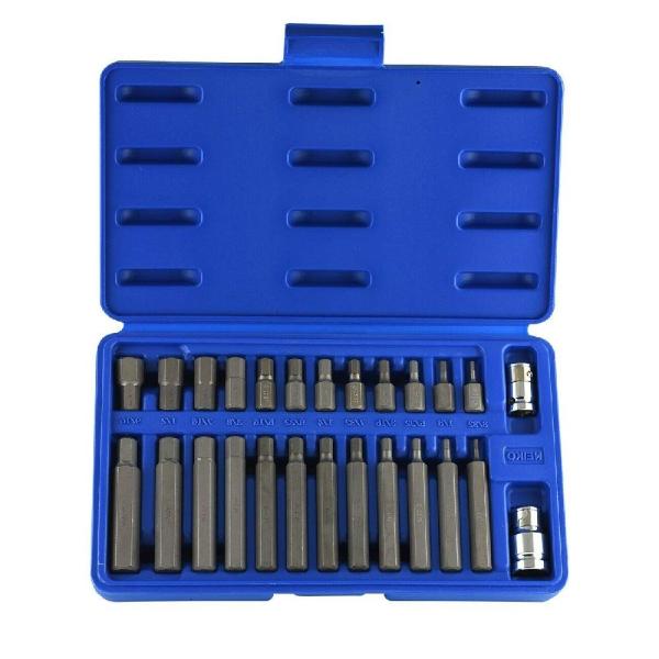 26pc S2 Power Hex Bit Socket Set SAE