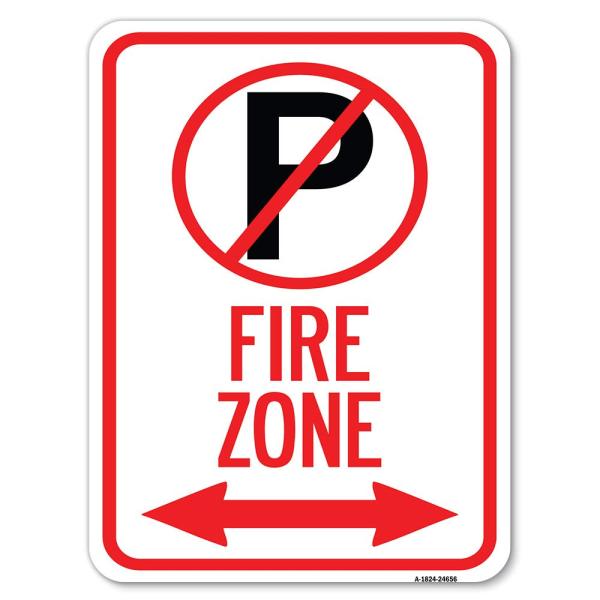 (No Parking Symbol and Arrow Pointing Left and Rig...
