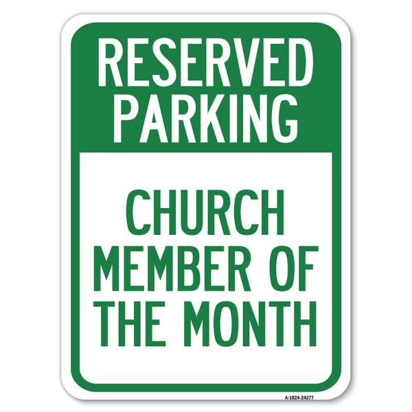 Church Member of The Month | 18" X 24" Heavy-Gauge...