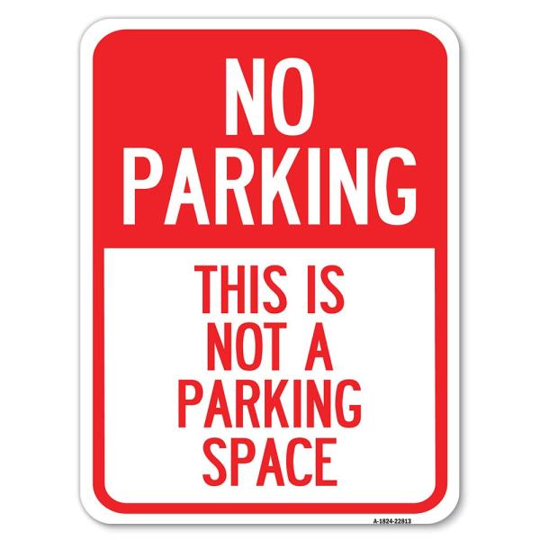 This is Not A Parking Space | 45.7 cm X 61.0 cm ヘビ...