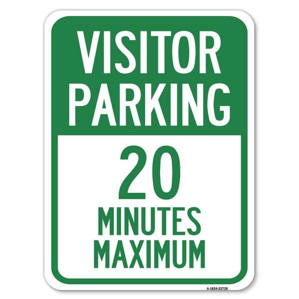 Visitor Parking Sign Visitor Parking 20 Minutes Ma...