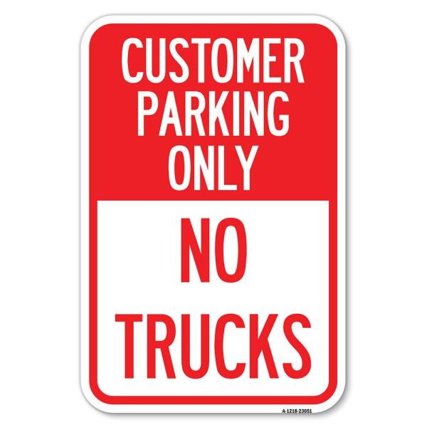 Reserved Parking Sign Customer Parking Only, No Tr...