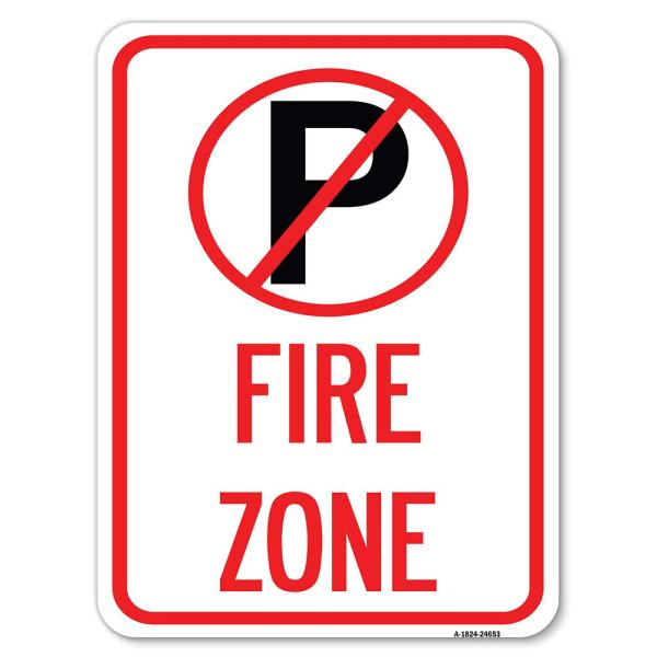 (No Parking Symbol) | 18" X 24" Heavy-Gauge Alumin...